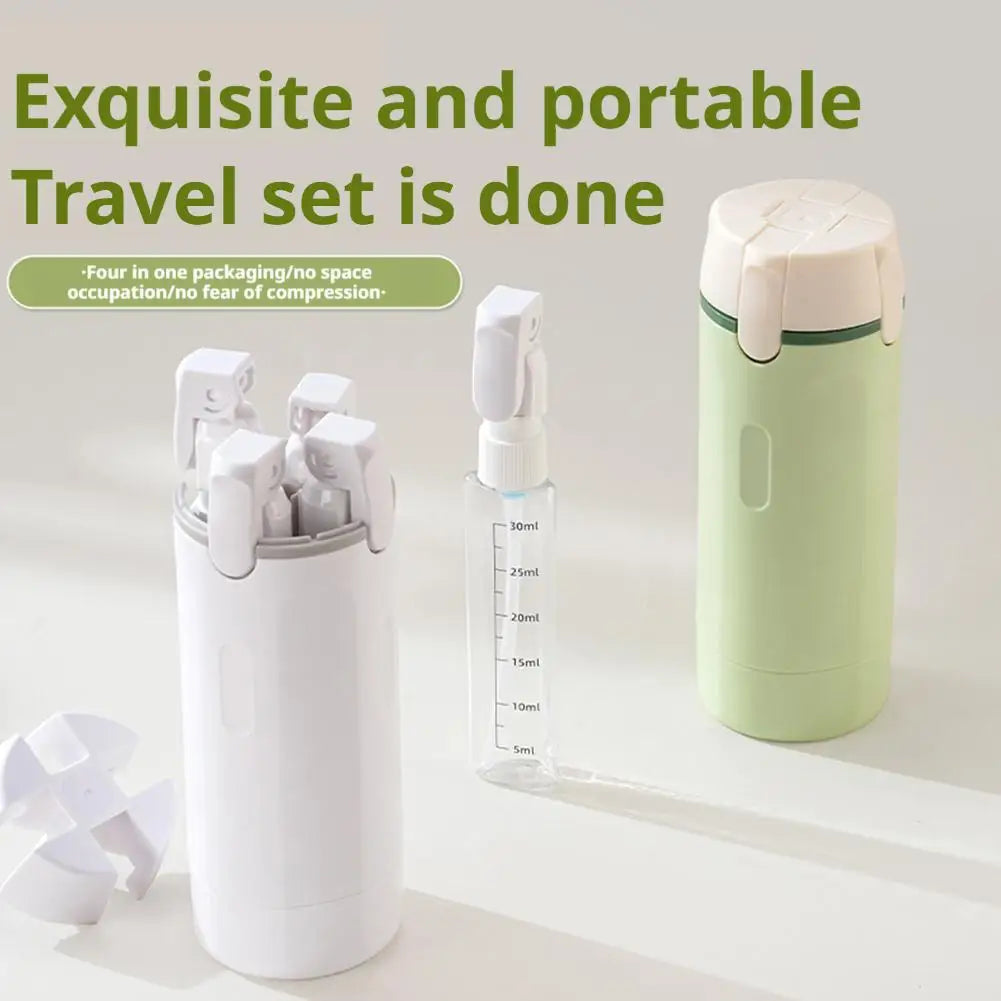TravelEase Leakproof Cosmetic Bottle Set