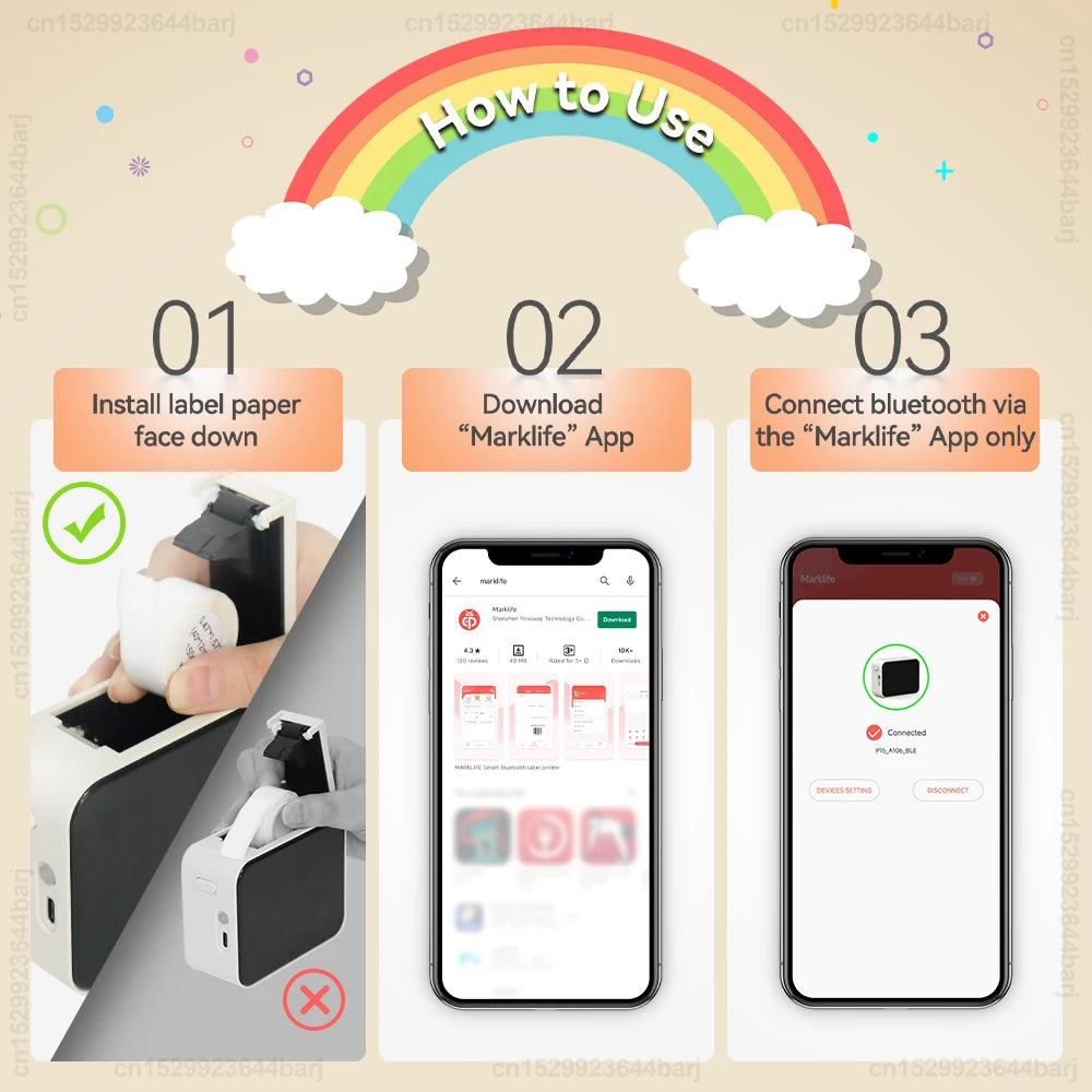 Pocket Pro Bluetooth Label Printer